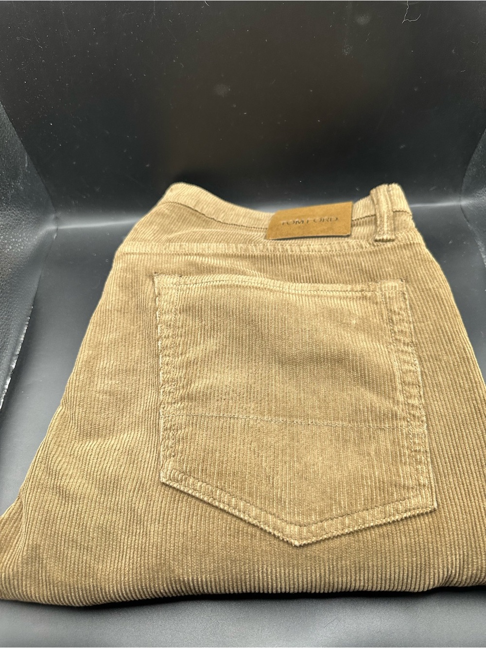 Tom Ford Coffee Cotton Slim Corduroy US 36